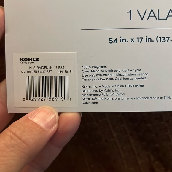 NWT Set of Two Valances 54x17 Burnt Orange from Kohls - Picture 4 of 4